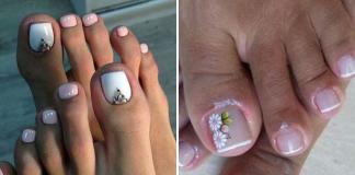 Delicate pedicure – a selection of photos of the best ideas in pastel colors