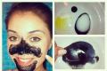 Selbstgemachte Masken gegen Akne und Mitesser: Tipps und Rezepte Reinigende Gesichtsmaske, schwarze Maske