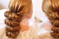 Trinn-for-trinn-instruksjoner for å lage frisyrer med elastiske bånd for langt hår